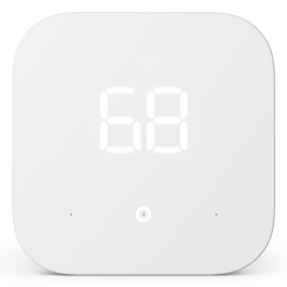 Amazon Smart Thermostat - Save Money and Energy - Works with Alexa - ECOLOGO
