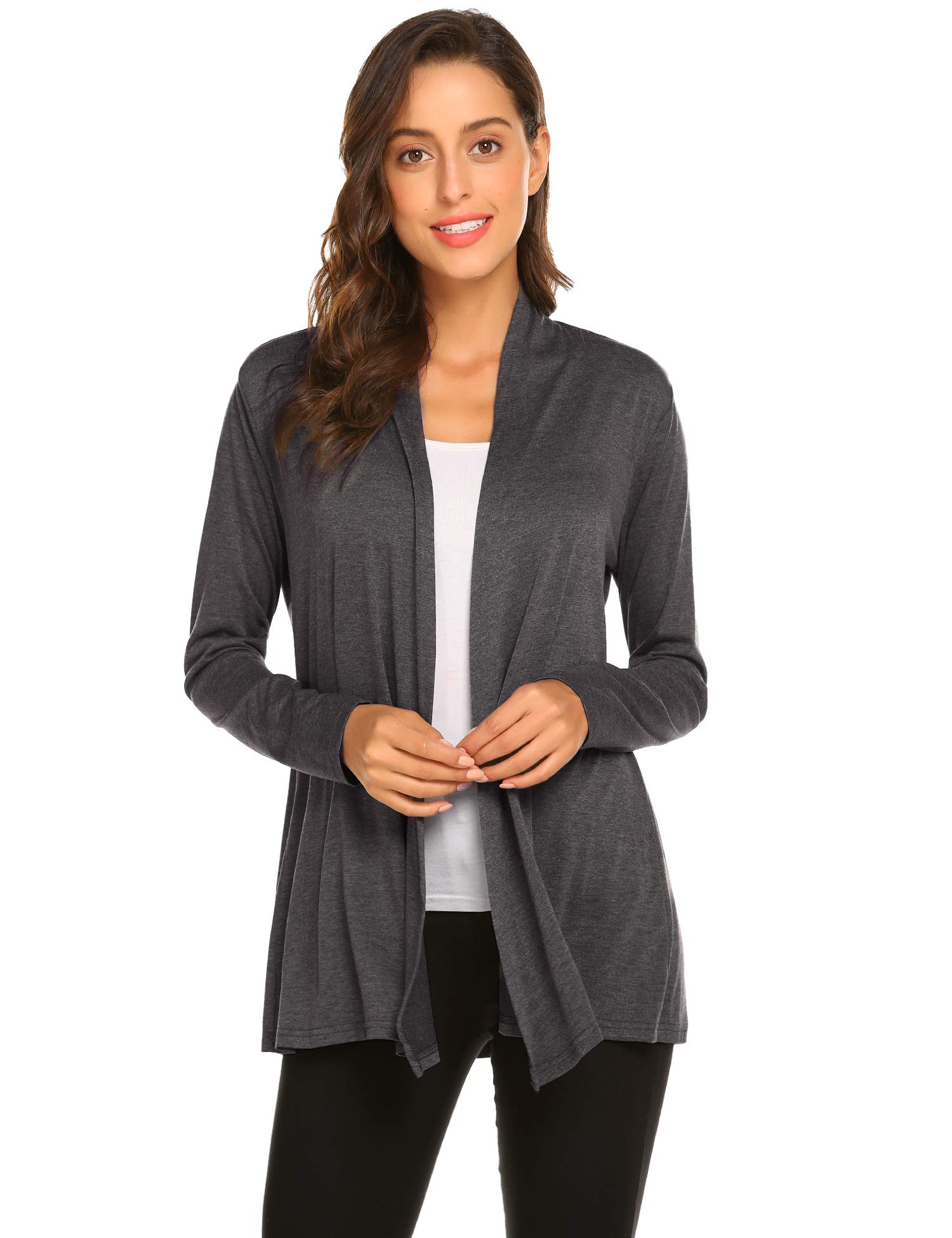 Newchoice Women's Casual Lightweight Long Sleeve Cardigan Soft Drape Open Front Sweater (S-3XL)
Newchoice Women's Ligh